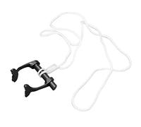 Pince-Nez de Natation, Bouchons de Nez D'apnée avec Sangle Anti-Perte pour Les Débutants en Plongée d'urgence(Le Noir)