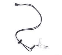 Pince-nez réglable pour la plongée en apnée et la natation, fabriqué en alliage d'aluminium résistant à la rouille avec design antidérapant et cordon tour de cou (argenté)