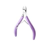 Pince ongle Ciseaux à cuticules for manucure, dissolvant de peau morte, pinces en acier inoxydable, coupe-ongles, poignée en Silicone pour Manucure(Color02)