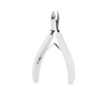 Pince ongle Pince à cuticules coupe-ongles for manucure en acier inoxydable, ciseaux à cuticules antidérapants, dissolvant de peau morte, outils de pédicure pour Manucure(WHITE)