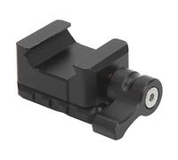 Pince OTAN, Portable en Alliage D'Aluminium Pull Out Design Standard Universelle à Dégagement Rapide Nato Rail Clamp, avec 1/4 Pouce 20, 3/8 Pouce 16 Trous Filetés, pour Trou de Localisation ARRI