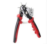 Pince perforatrice 6 en 1 avec 6 aiguilles interchangeables (2 mm-4,5 mm) pour cuir, sangles, carton et matières plastiques - Acier inoxydable
