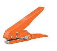 Pince perforatrice à double levier pour travaux de bandage robustes avec fonction de limite réglable et poinçon trempé pour une longue durée de vie (C)