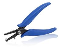 Pince perforatrice à trou unique, trou rond de 1,5 mm, bleu, silicone et acier au carbone, 15 cm de long, pour papier, cuir, ceinture, bracelet de montre