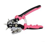 Pince perforatrice en acier inoxydable pour cuir, bord tranchant léger en forme de V, 6 options de taille 2 à 4,5 mm pour cuir, toile, tentes