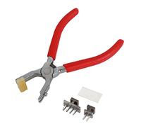 Pince perforatrice en cuir 4 mm, outil à main à couture silencieuse, acier haute résistance, antirouille, poignée confortable et durable pour les projets de bricolage d'artisanat