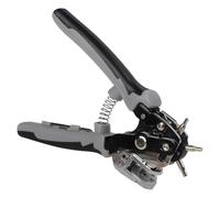 Pince perforatrice en cuir robuste avec 6 tailles de bord en V réglable en acier inoxydable pour ceintures, bracelets de montre, tissus, loisirs créatifs