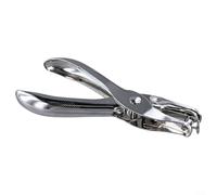 Pince perforatrice en métal à trou unique, 3 mm/6 mm, perforatrice réglable pour papier, cartes d'identité et scrapbooking, outil en métal à commande manuelle, argent (diamètre du trou 6 mm)