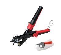 Pince perforatrice ergonomique, pince perforatrice robuste avec acier | Outil de précision en métal, pince perforatrice rotative avec poignée, perforatrice de ceinture pour travaux manuels et