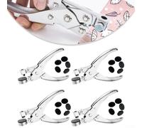 Pince perforatrice multi-tailles pour cuir et tissu pour sacs en plastique avec disques de perforation rotatifs et protection de lame pour un perçage lisse et précis (diamètre 8 mm)