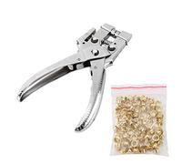 Pince perforatrice polyvalente avec 100 rivets creux en laiton