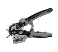 Pince perforatrice pour cuir, perforatrice de ceinture robuste avec 6 tailles de trous réglables (2-4,5 mm) et pointe en acier inoxydable en forme de V, pour bracelets de montre, bracelets et tissus