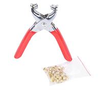 Pince perforatrice professionnelle robuste pour le cuir, 6 pouces, outil de perforation à œillets chromé pour ceintures, vêtements, artisanat du cuir, acier 45 antirouille, longue