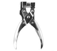 Pince perforatrice robuste en forme de T pour PVC, film dur, carton, emballage sous vide, outil à main en alliage de zinc argenté avec poignée ergonomique