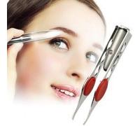 Pince Pincette A Épiler Avec Led Lampe Intégrée Tweezers Tweez Maniable