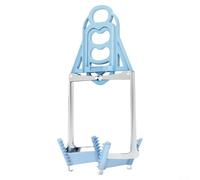 Pince pliante compacte et ergonomique avec design antidérapant pour une manipulation sûre des bols chauds, assiettes, plateaux des appareils de cuisine (bleu)