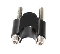 Pince poignée universelle pour guidon, 28mm, 1 1/8 ", 22mm, 7/8" adaptateur rehausse de guidon Riser de Guidon(Black 28mm)