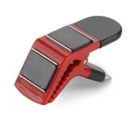 Pince porte-pinceaux pour peintre et charpentier - Outil de serrage en plastique robuste, 3,2 cm de large, maintient les pinceaux hors des canettes et sécurise les bâches et les chiffons (rouge)