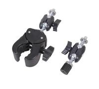 Pince pour accessoires de photographie - Design à double trou pour une stabilité sur différentes surfaces telles que les rails de vélos - Branches Live Stream