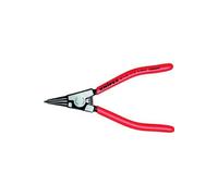 Knipex Pince pour circlips pour colliers d'étranglement d'arbre noire atramentisée, gainées en plastique 180 mm 46 11 G4