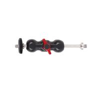 Pince pour appareil photo double tête sphérique 1/4 et 3/8 fils pour appareil photo polyvalent et appareils d'éclairage Lampe flash LED Super Clamp Mount