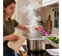 Pince Pour Chauffante - Conception De Clip Durable Et Résistante À La Chaleur, Structure De Poignée Confortable | Pinces De Cuisson Antidérapantes Avec Fonction Ouvre-bouteille, Support Sûr