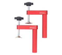 Pince pour chien d'établi 20 mm en alliage d'aluminium, pince manuelle robuste pour chien avec coussinets en silicone pour le travail du bois, fraisage, coupe, ponçage