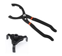 Pince pour filtre à huile de 30,5 cm et clé universelle réglable pour retirer le filtre à huile, Outil 2 pièces