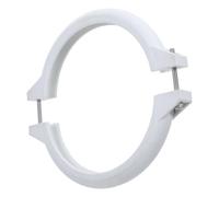 Pince pour Filtre à Sable de Piscine, Collier ABS Blanc 165x146 MM | Remplacement Facile, Prévention des Fuites, pour Filtre Cylindrique et Usage Extérieur, Vis Incluses