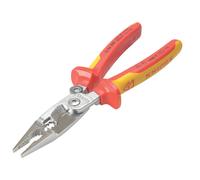 Knipex Pince pour installations électriques chromée, isolées par gaines bi-matière, certifiées VDE 200 mm (carte LS/blister) 13 96 200 SB