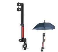 Pince pour parapluie de poussette, parapluie de poussette avec pince | Support de parapluie mains libres - Pince réglable pour parapluie de golf, support de parapluie pour chariot de go