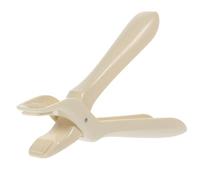 Pince pour Plat Chaud Antidérapante en Acier Inoxydable Beige | Prise Stable Main, Métal ABS Silicone, pour Paniers Vapeur, Poêles et Service en Hôtel