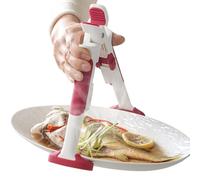 Pince pour Plats Chauds,Pince Sécurisée Anti-Brûlure pour Casseroles | Double Fonction pour Bols Antidérapante et Protège-Mains Isolant pour Cuisson et Four