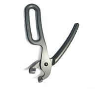 Pince pour poêle à pizza avec poignée résistante à la chaleur en alliage d'aluminium pour la cuisson et la cuisine pour un retrait sûr de la poêle