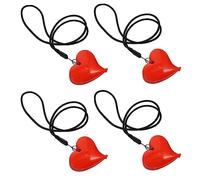 Pince pour Poussette de Cœur, Lot de 2 Sets de 4 Pièces | Fermeture Douce et Sûre, ABS et Nylon, pour Couverture ou Drap, Usage Lit Bébé et Poussette