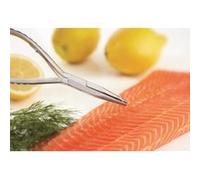 Pince professionnel à arêtes de poisson. Pince à bords plats permettant d’extraire les arêtes de grosse taille. G