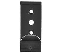 PINCE RAIL DIN ALUMINIUM 35MM FIXATION ROBUSTE POUR MONTAGE RELAIS (20mm 3 trous noir mat)