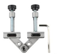Pince rapide en alliage d'aluminium pour le soudage et le travail du bois, outil de fixation à angle droit avec étau réglable à 90 degrés, aide à la fabrication de métaux à l'aide de vis trapézoïdales