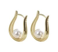 Pince Résine Artisanat Accessoires Cintreuse Bijoux Ashionable Heart Shaped Cubic Zirconia Huggie Earrings 10mm Pair For Infants Toddlers & Young Girls Trousse Emboutissage Outil (GD2, One Size)