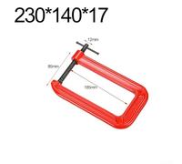 Pince robuste de type G pour le travail du bois, solution de fixation solide avec ouverture de 110 mm et profondeur de gorge de 305 mm (b)