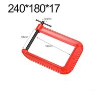 Pince robuste de type G pour le travail du bois, solution de fixation solide avec ouverture de 110 mm et profondeur de gorge de 305 mm (c)