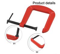 Pince robuste de type G pour le travail du bois, solution de fixation solide avec ouverture de 110 mm et profondeur de gorge de 305 mm (a)