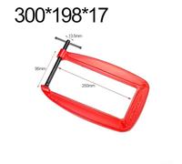 Pince robuste de type G pour le travail du bois, solution de fixation solide avec ouverture de 110 mm et profondeur de gorge de 305 mm (d)