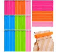 Pince Sachet Alimentaire, 40 Pièces 7/11 cm Fermeture Sachet Alimentaire, Plusieurs Couleurs, Pince Fermeture Sachet, Anylock, pour Emballage Cuisine Bonbons Snack