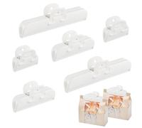 Pince Sachet Alimentaire, 6 Pièces Fermeture Sachet Alimentaire, 3 Tailles, Réutilisables Pinces à Sac Clip D'étanchéité, Cuisine Sealing Clips en Plastique pour Cuisine, Maison