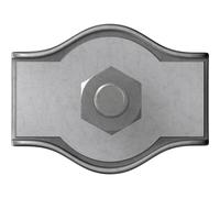 Pince serre-câbles 2 mm acier galvanisé zinc dörner + helmer 4814384 20 pièces