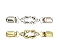 Pince serre-taille pour chemise - Fermeture de cardigan et pull - Broche tendance | Décoration de robe pour femme, 2 pièces avec design classique pour une fête élégante et une tenue formelle