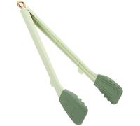 Pince Silicone Motif Patte de Chat pour Barbecue | Design Cartoon, Surface Lisse, en Silicone, Métal et ABS, pour Desserts et Steak, Vert
