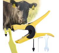 Pince spéciale intégrée pour étiquette d'oreille,pince,vache,mouton,ferme,outil de gestion de l'information animale,bétail,applicateur d'étiquette d'oreille,1 pièce