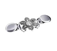 Pince spirale pour pull vintage Broche de pull Vintage en perles, 1 pièce, châle, chemise, boucles col, breloque, décor vêtements(Type 4)